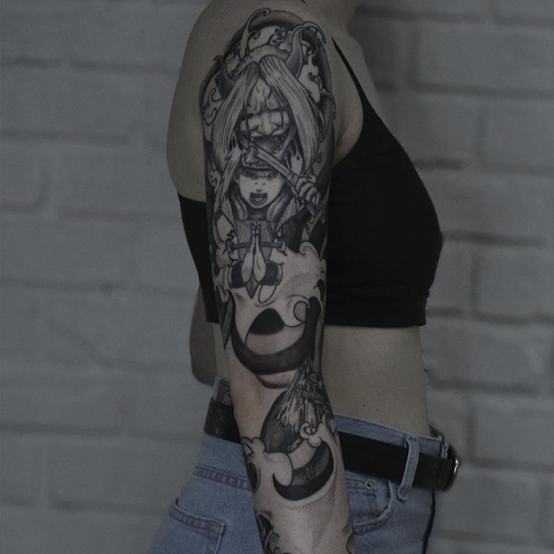 Аниме и классические японские мотивы отлично сочетаются в графическом стиле